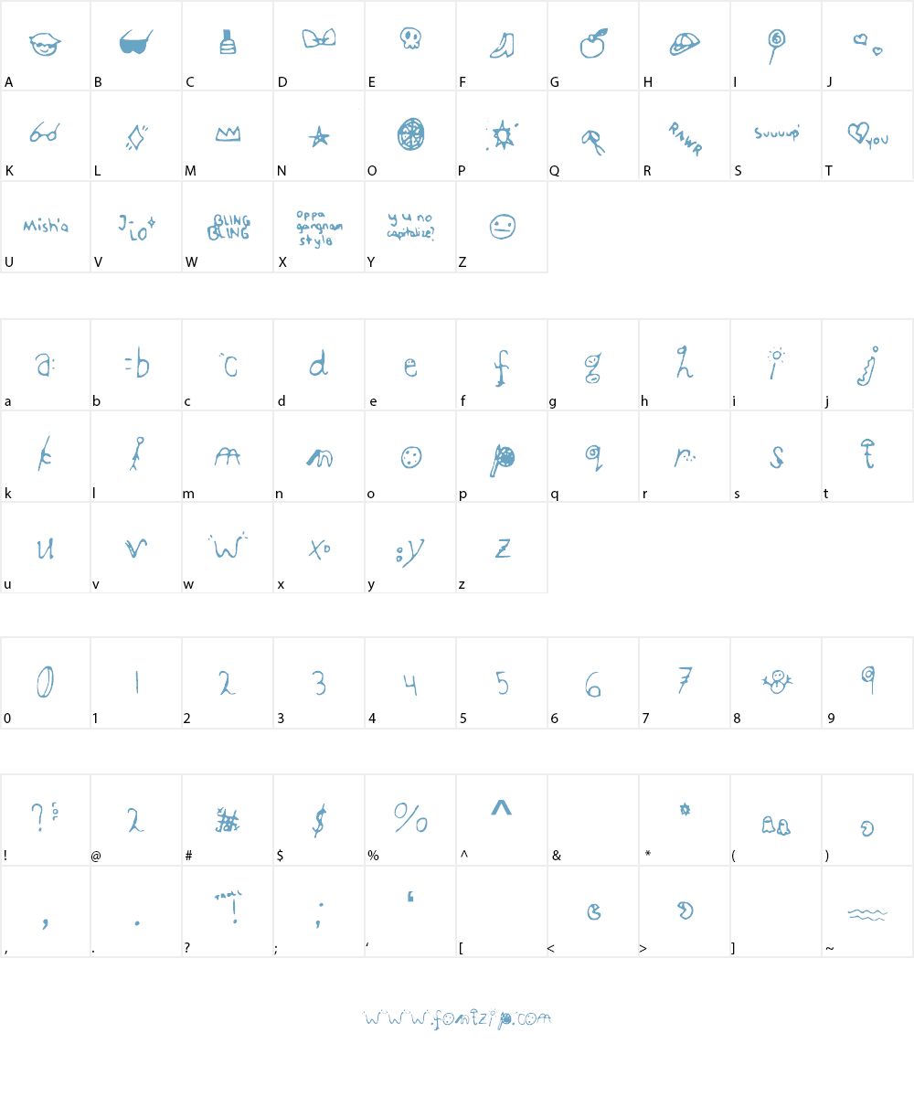 RREmotiee Font Character